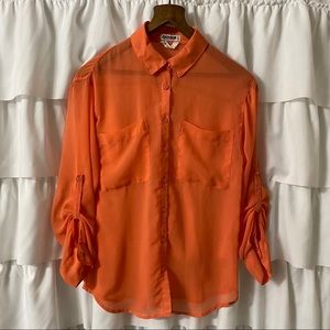 Garage Long Sleeve Orange Blouse